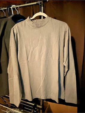 YZY H03 Regular Fleece CRYGRY11 Long Sleeve Tee Gray Size XS NWT